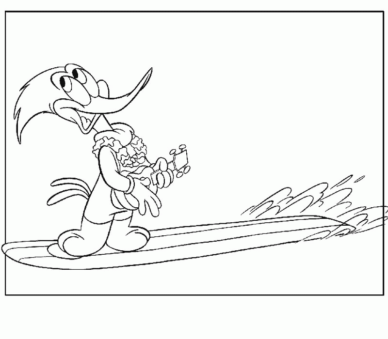 Woody Woodpecker Coloring Pages 2